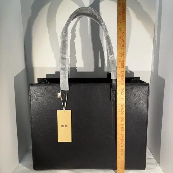 NWT BÉIS Large La Grande Fourre-Tout  Bag Black - Picture 2 of 16